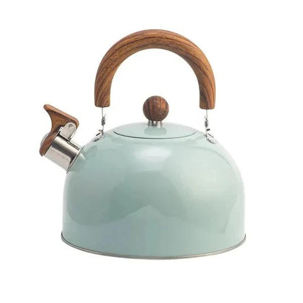 Stovetop Kettle with Automatic Whistle Alert and Even Heat Base for All Cooktops