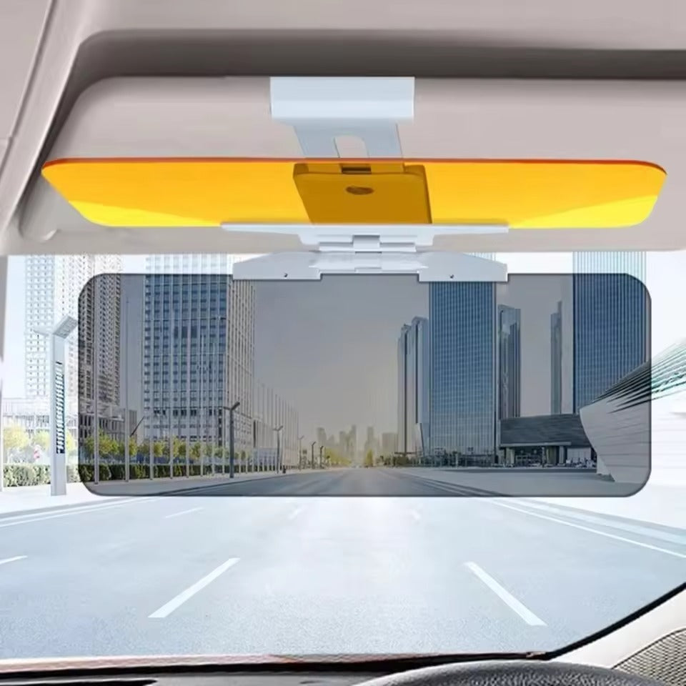 Anti Glare Car Sun Visor Extender with Polarized Lens and 180 Degree Adjustment for Driver and Passenger