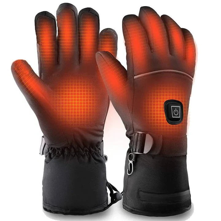 Heated Gloves with Carbon Fiber Heating and Three Heat Levels, Water Resistant