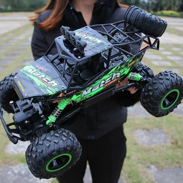 RC Monster Truck with Four Wheel Drive and Independent Suspension, 50 Meter Range