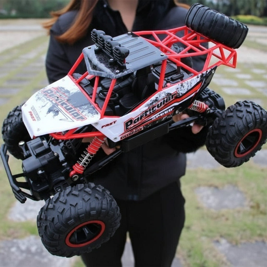RC Monster Truck with Four Wheel Drive and Independent Suspension, 50 Meter Range
