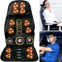 Heated Massage Chair Pad with 8 Kneading Patterns and Dual Power, Memory Foam