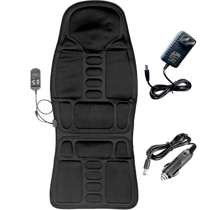 Heated Massage Chair Pad with 8 Kneading Patterns and Dual Power, Memory Foam