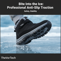 Waterproof Slip-On Snow Boots with Deep Tread Outsole and Plush Lining