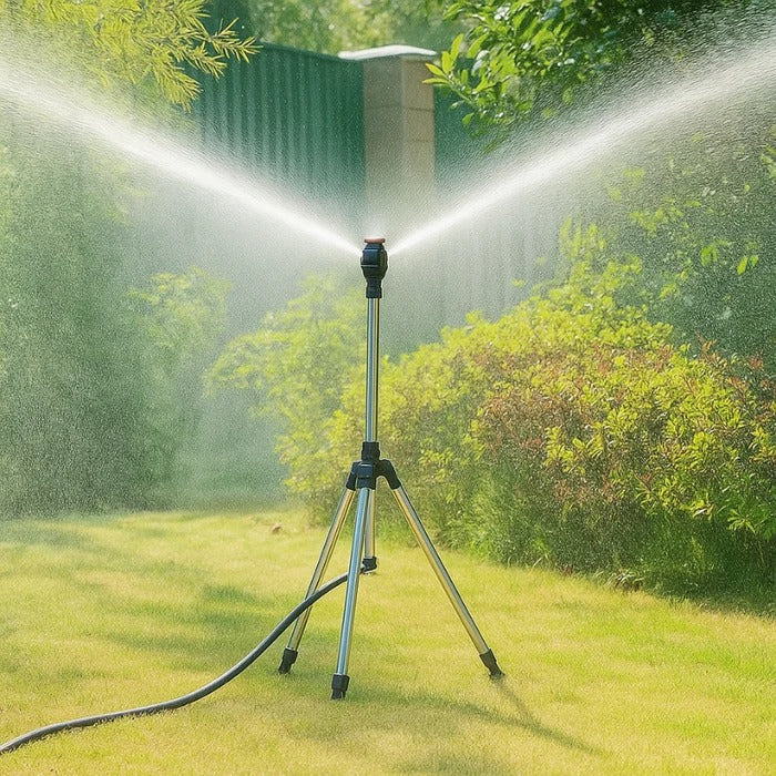 Rotating Tripod Sprinkler for High Pressure Lawn Irrigation