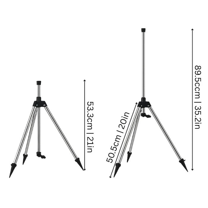 Rotating Tripod Sprinkler for High Pressure Lawn Irrigation