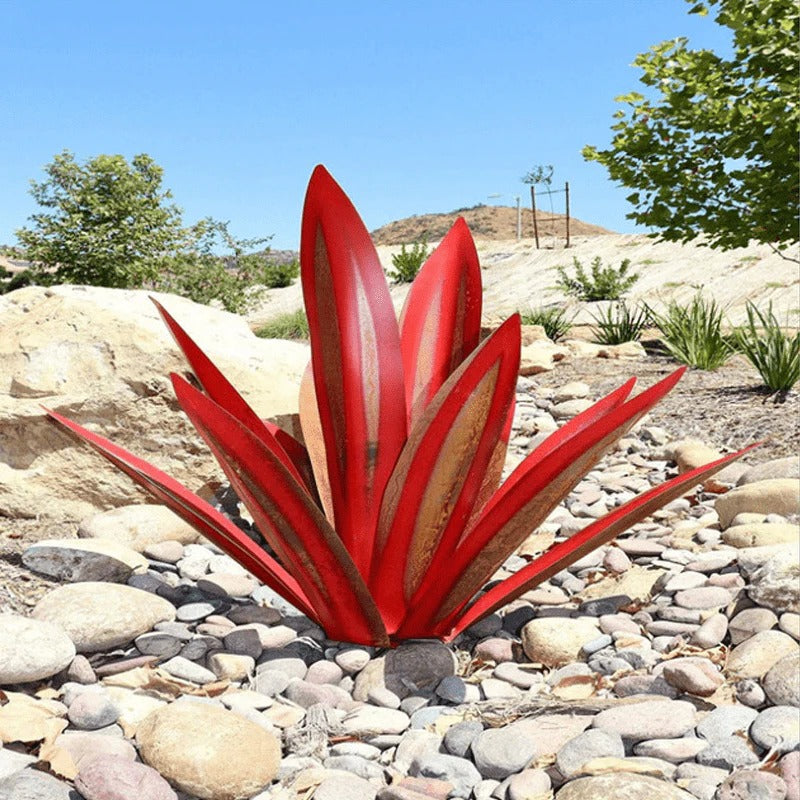 Garden Lamp With Agave Design For Outdoor Spaces