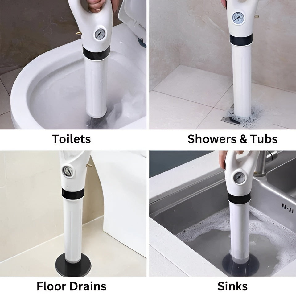 Toilet Plunger with High Pressure for Drain Unblocking