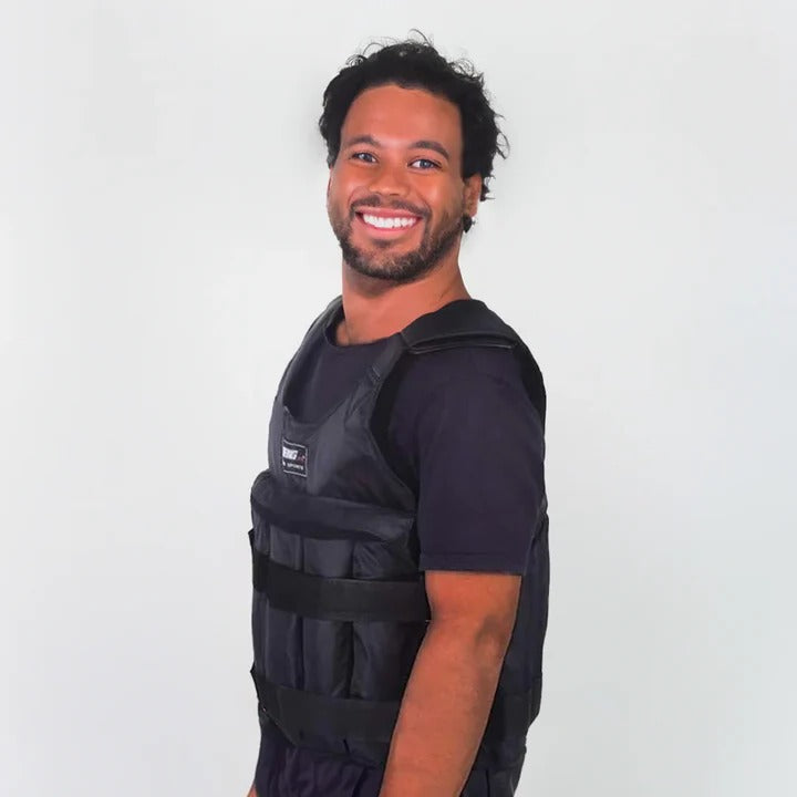 Adjustable Weighted Vest Up to 110 Pounds with Removable Sand Pouches for Home Workouts