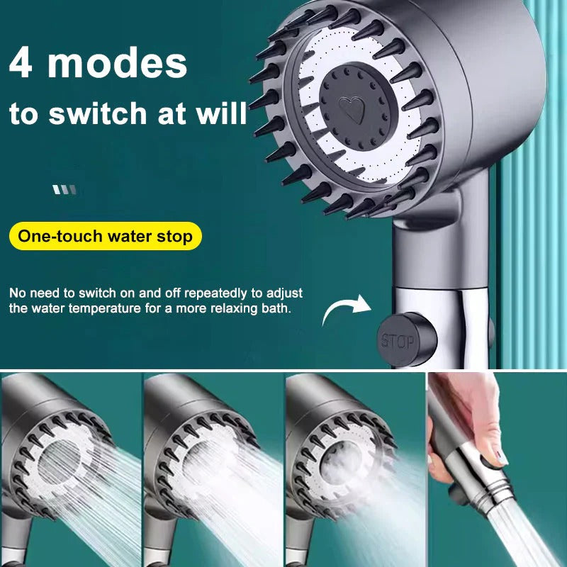 Showerhead With High Pressure Spray