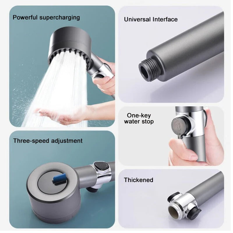Showerhead With High Pressure Spray