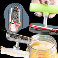 Adjustable Jar and Bottle Opener for Lids from 0.98 to 3.74 Inches Across with a Non Slip Grip