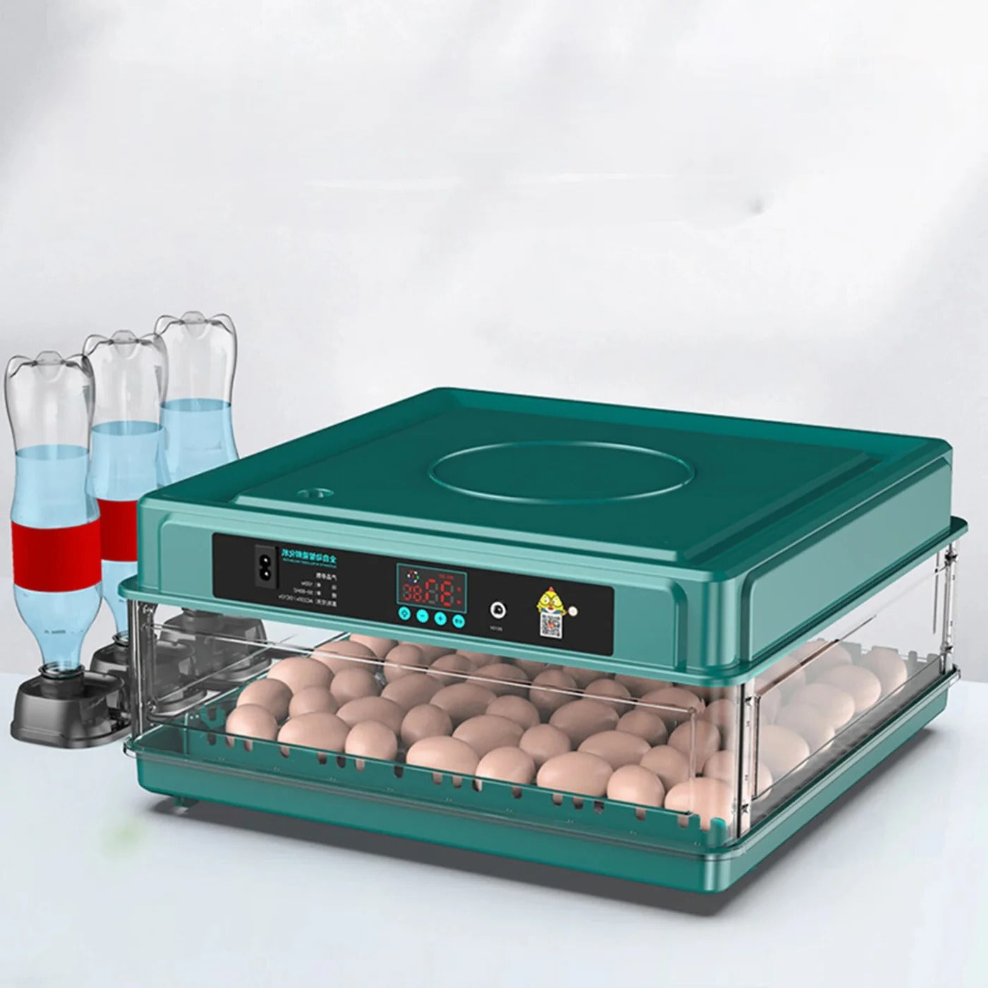Digital Egg Incubator With Adjustable Tray Turner Light Tester EU Plug