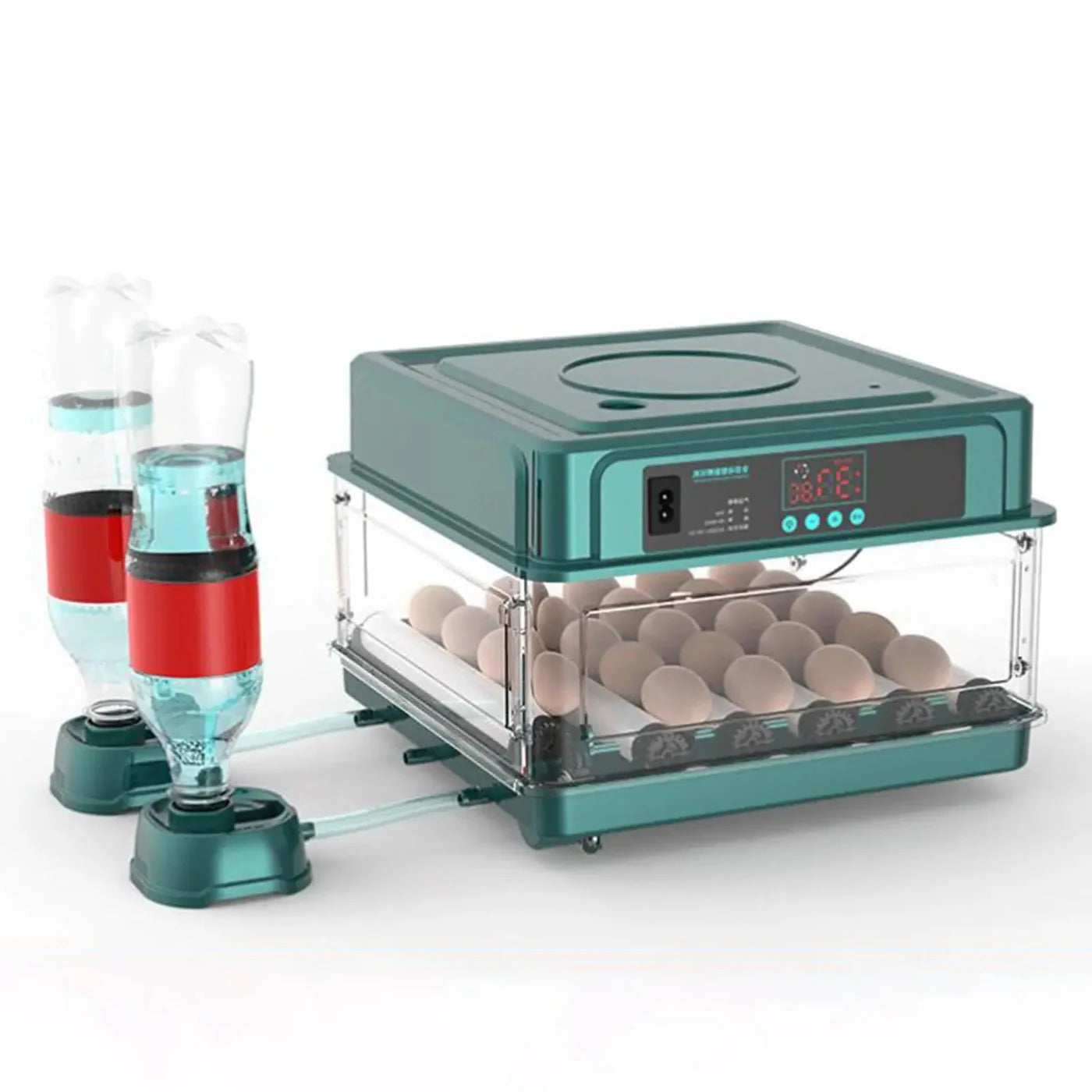 Digital Egg Incubator With Adjustable Tray Turner Light Tester EU Plug
