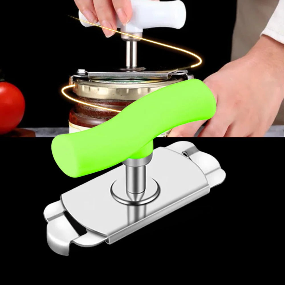 Adjustable Jar and Bottle Opener for Lids from 0.98 to 3.74 Inches Across with a Non Slip Grip