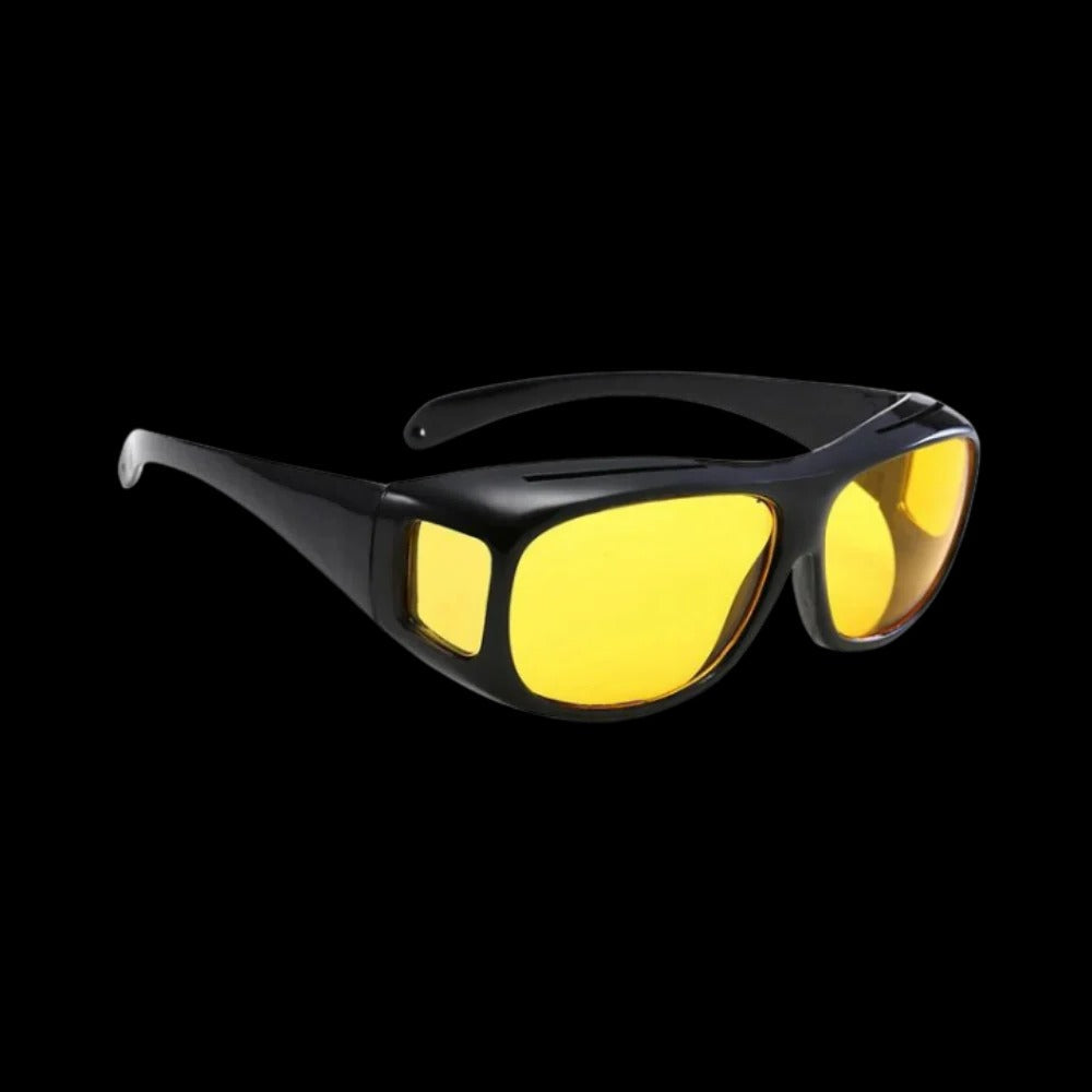 Fit-Over Night Driving Glasses with Polarized Resin Lenses and Side Panels