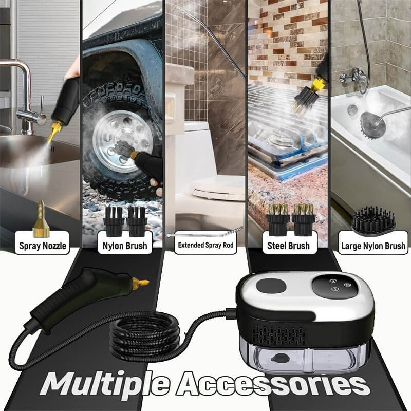 Steam Cleaner With 2500W High Pressure And Gloves