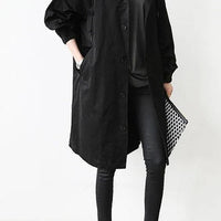 Trench Coat with Waterproof Finish and Hooded Design