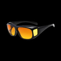 Fit-Over Night Driving Glasses with Polarized Resin Lenses and Side Panels