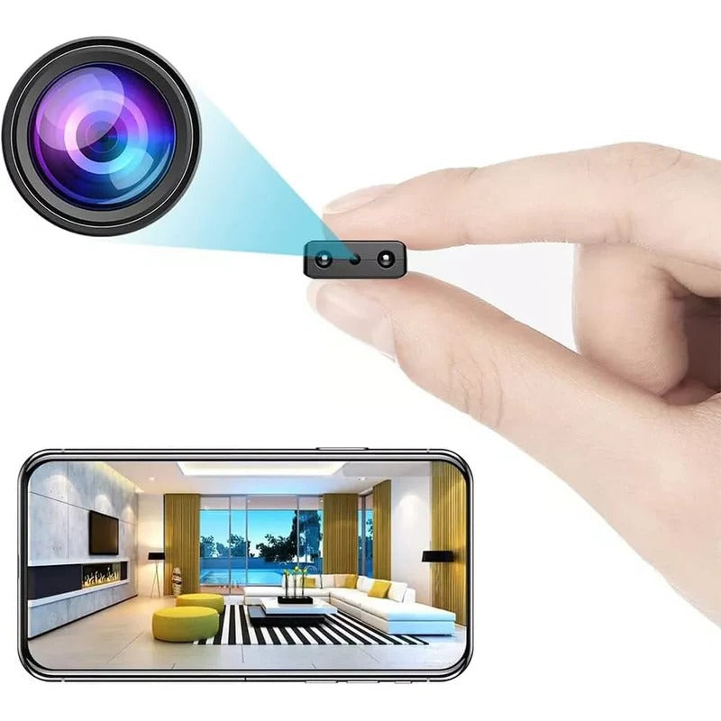 Compact Home Security Camera with 1080p Resolution and 26ft Night Vision