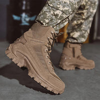 Winter Tactical Boots with Anti-Slip Tread and Ankle Support