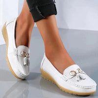 Women's Loafer Slip-Ons with Arch Support Footbed and Ventilated Upper