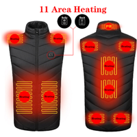 Thermal Heated Vest with Three Carbon Fiber Zones and 12 Hour Runtime for Cold Weather