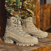 Winter Tactical Boots with Anti-Slip Tread and Ankle Support
