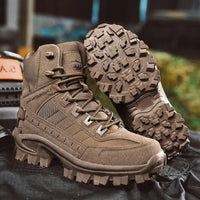 Winter Tactical Boots with Anti-Slip Tread and Ankle Support