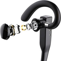 Wireless Earpiece Headset with Dual Microphones and Charging Case for Calls and Driving