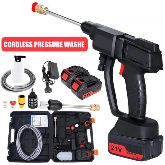 Cordless High Pressure Washer Kit with Two Batteries