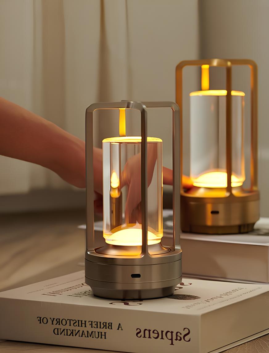 Table Lamp with Cordless Nordic Design for Desk and Bedside