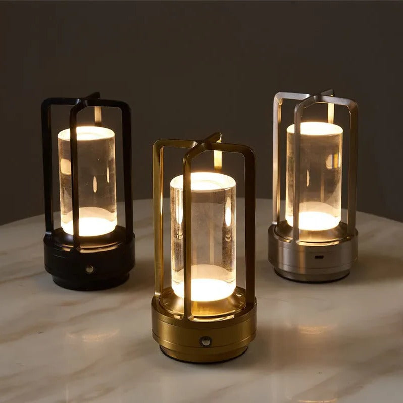 Table Lamp with Cordless Nordic Design for Desk and Bedside