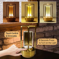 Table Lamp with Cordless Nordic Design for Desk and Bedside