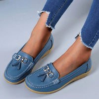 Women's Loafer Slip-Ons with Arch Support Footbed and Ventilated Upper