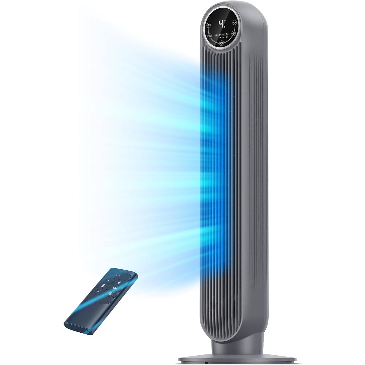 Portable Ac Unit Air Conditioner for Home & Office, Bladeless Air Cooler Tower Fan, Ultra Quiet, 8 Speeds, 4 Modes