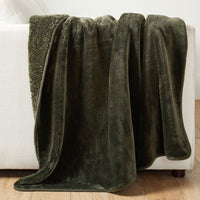Plush Polyester Throw Blanket with Soft Velvety Weave, 50x60 Inches