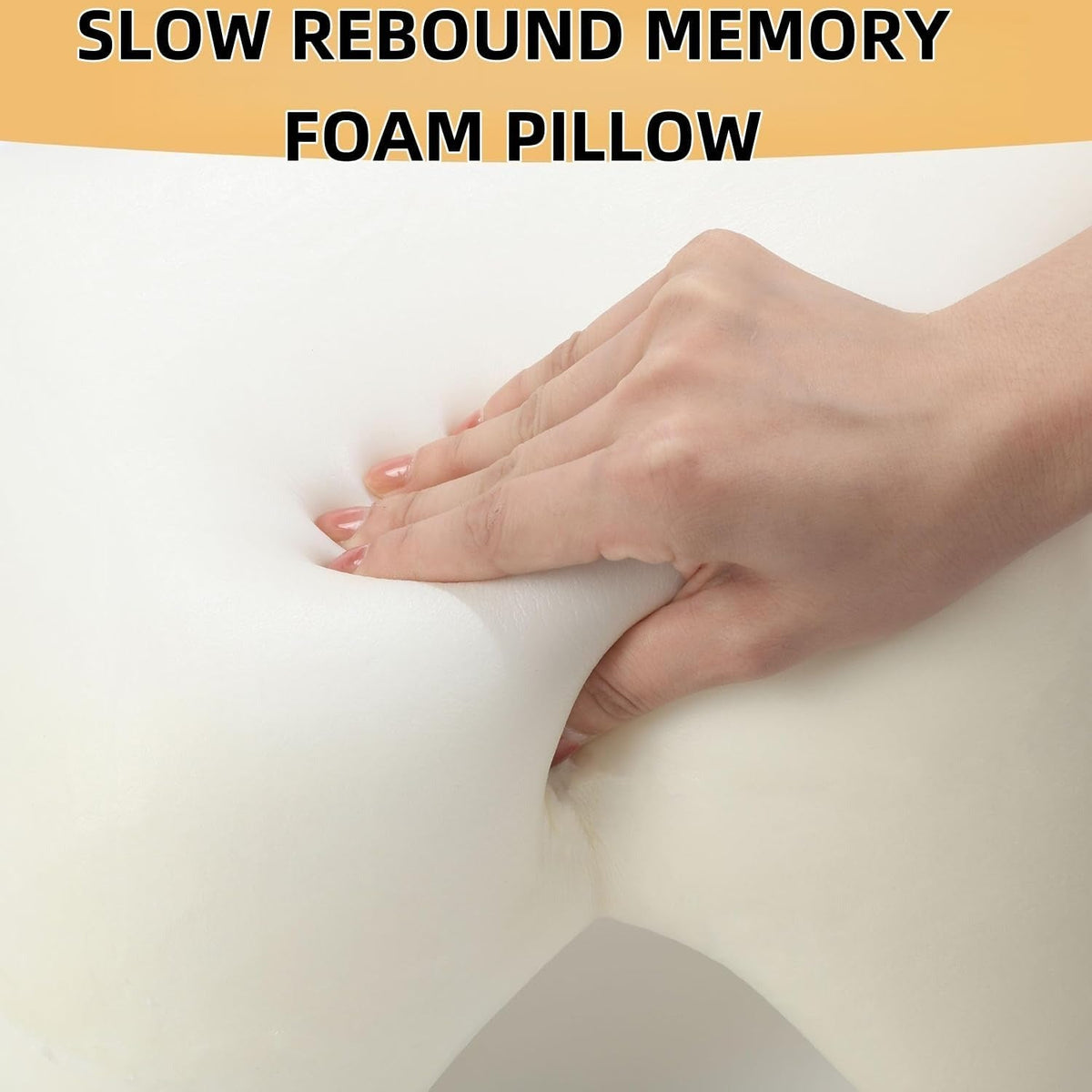 L-Shaped Couple Pillow with Arm Tunnel and Breathable Knit Cover, Removable Washable Case