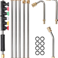 Telescoping Pressure Washer Extension Wands 4000 PSI for Gutters Roofs Walls