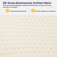 L-Shaped Couple Pillow with Arm Tunnel and Breathable Knit Cover, Removable Washable Case