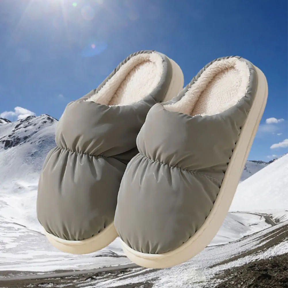 Heated Slippers with Detachable Cable and Non-Slip Base for Men and Women