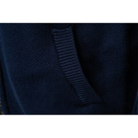 Mens Fair Isle Zip Up Cardigan with Stand Up Collar and Regular Fit in Navy Blue, Khaki and Military Green