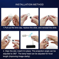 Ceiling Star Projector Night Light with Touch Control and Dimmable Glow