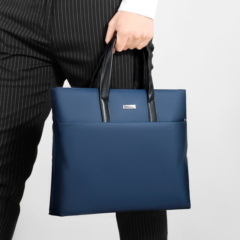 Business Tote Bag for Laptops with Multiple Interior Pockets and Padded Handles