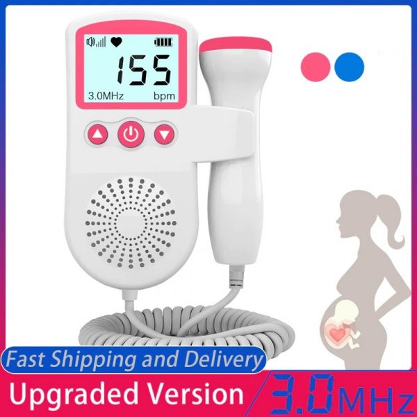 Fetal Heart Rate Monitor Doppler With Heartbeat Sound Detection