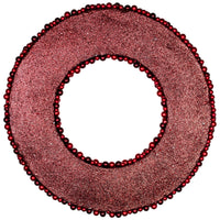 Glitter Red Berry Christmas Wreath with Two Tone Berries 20 Inch Unlit