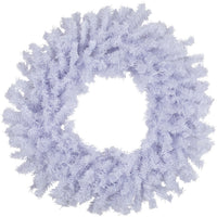 Small White Spruce Christmas Wreath with Bendable Frame 20 Inch Unlit