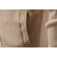 Mens Fair Isle Zip Up Cardigan with Stand Up Collar and Regular Fit in Navy Blue, Khaki and Military Green
