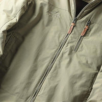 Windproof Hooded Jacket with Insulated Lining and Zippered Front Pockets