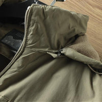Hooded Jacket with Lined Interior, Adjustable Hood and Zip Pockets in a Relaxed Fit in Five Colors and Sizes M to 5XL